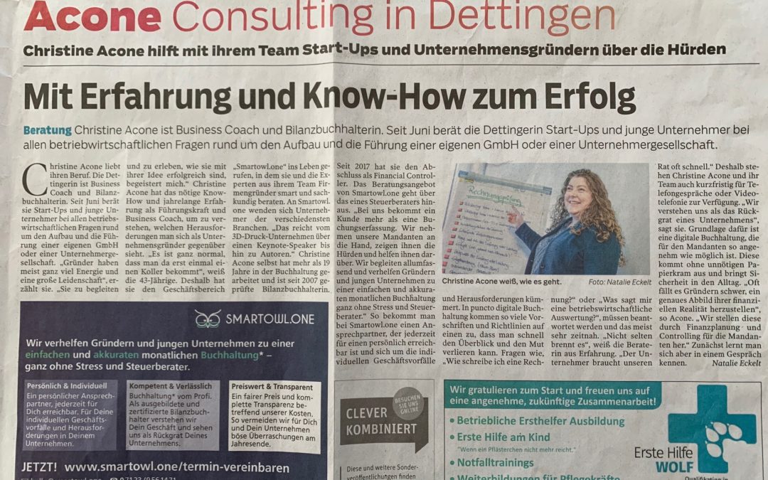 Presseartikel: Mit Erfahrung und Know-How zum Erfolg (SWP/14.12.2019)